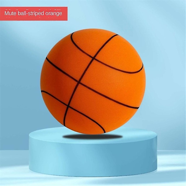 Tyst Basketboll, tyst Basketboll Inomhus, obelagd Högdensitetsskumboll, Mjuk, flexibel, lätt att greppa Gul