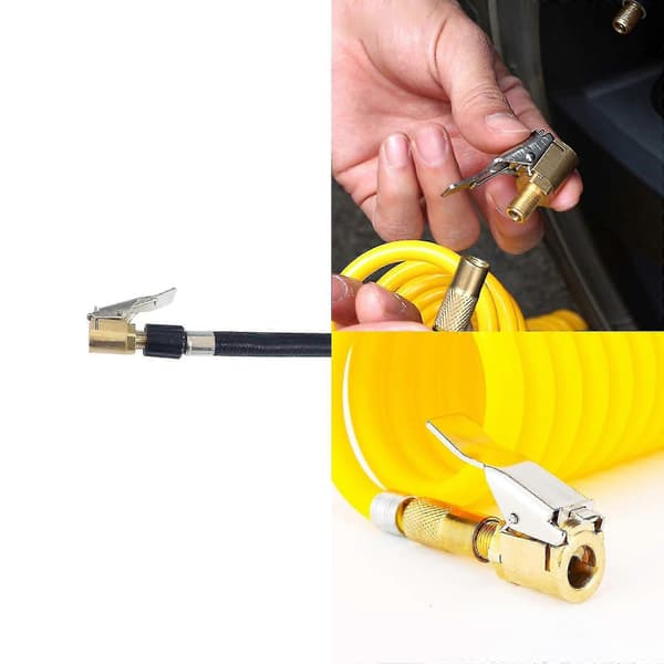 2 stk. Dekkluftchucker, Messing Dekkventil Luftpumpeklips, Bilpumpetilbehør Gjengedyseadapter For Bil Lastebil 8mm