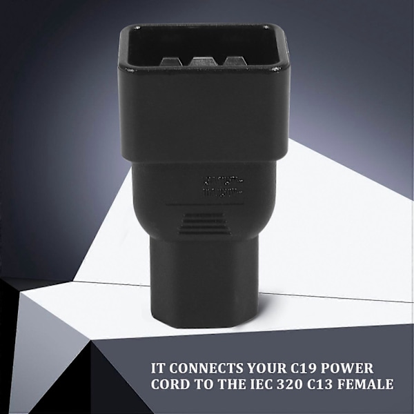 Beige Farve IEC 320 C13 til C20 AC Adapter, IEC 15A til 10A, 16A til 10A AC Konverter, C20 16A til C13 10A