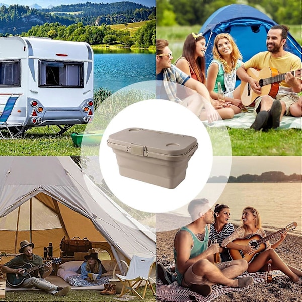 Lækagesikker Campingboks | Camping Opbevaringscontainer | Campingudstyrsboks, Lækagesikker