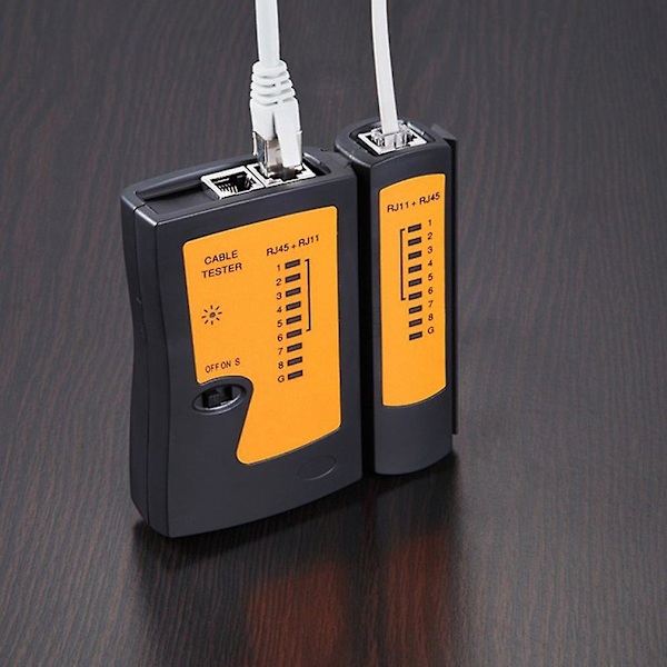 Rj45 Rj11 Rj12 Cat5 Utp Kabel Lan Tester Netværkskabel Tester Lan Kabel Tester Netværksværktøj Netværksreparation Hurtig Levering