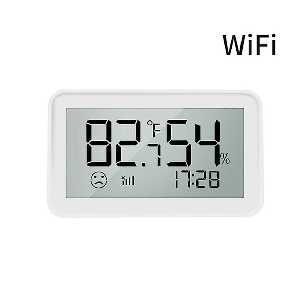Wifi Graffiti Smart Elektronikk Innendørs Hjem Termometer Fuktighetsmåler Sensor Multifunksjon Praktisk Detektor