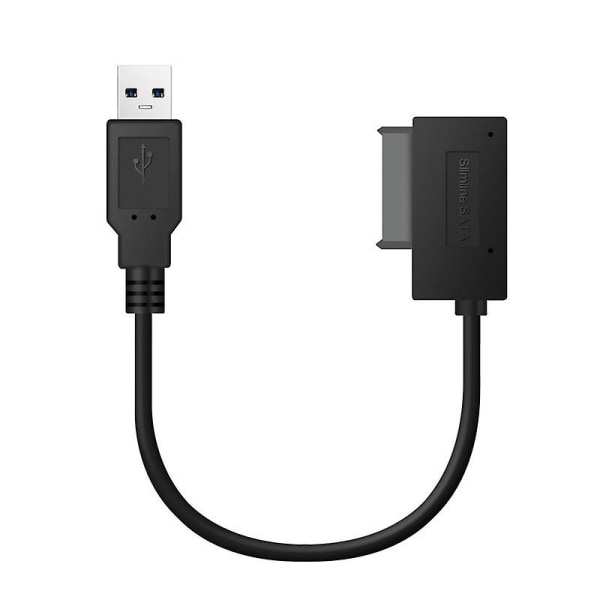 Nyeste USB 2.0 til Mini Sata Ii 7+6 13pin Adapter Converter Kabel for bærbar Dvd/cd Rom