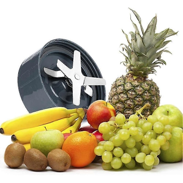 Bladbase i rustfritt stål, Nutribullet Juicer Pakning Reservedel, Reservedeler og tilbehør med 4 blader - 900w