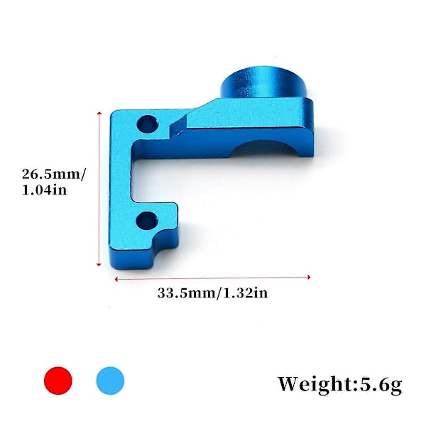 Öppet växellådshus i aluminiumlegering Växelfäste för TT02 TT-02 1/10 RC Bil Uppgraderingsdelar Tillbehör Blå