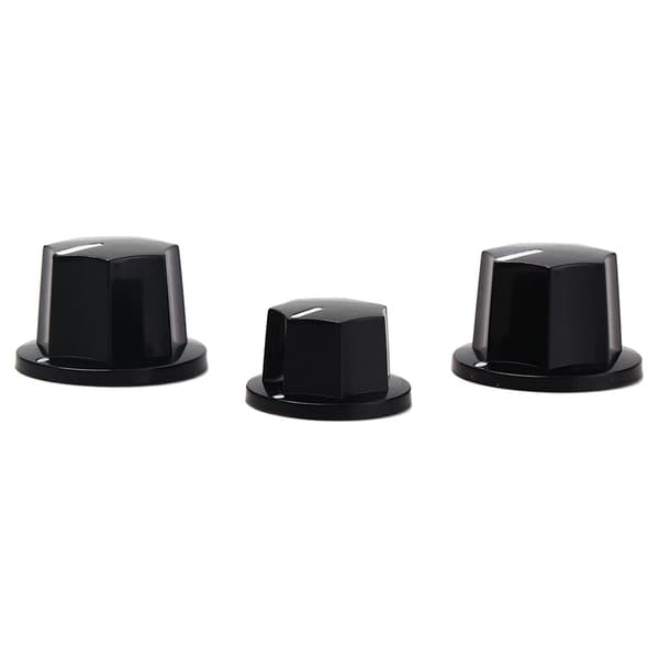 6x Elektrisk Gitarbro-Saler Flatt Sett & 6 stk. Kontrollknapper Volum Lydkontrollknapper For Jazz