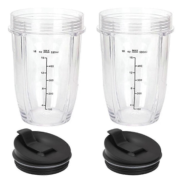 Erstatningskopp for Blender, Blender Erstatningsdeler, Blenderkopper (18Oz/530Ml)