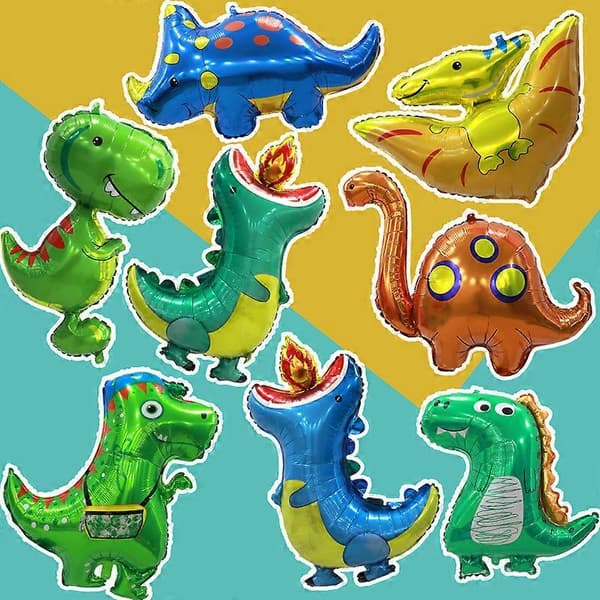 8Pack Jättimäiset dinosaurukset ilmapallot syntymäpäiville