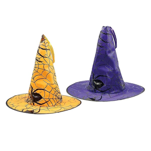 Halloween Hatt Lysende Halloween Dekorasjoner Ornamenter Tre Hage. (lilla) (1 stk)