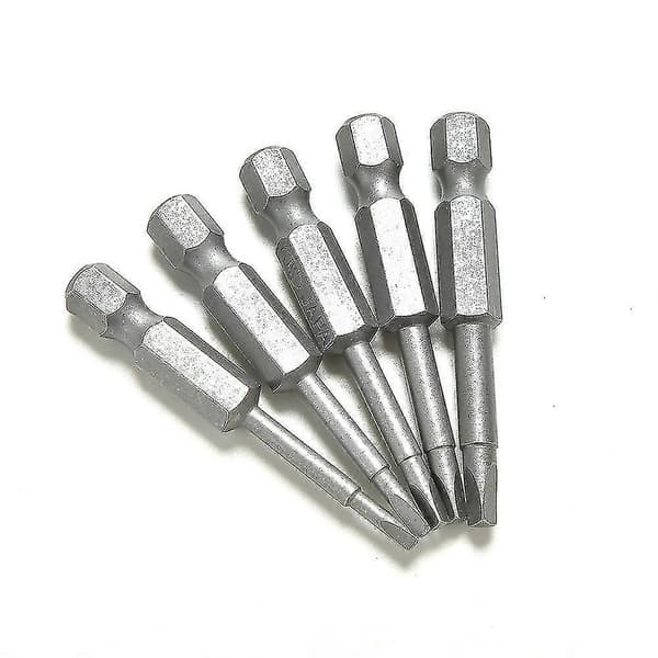 5 st/set Magnetiska Triangelhuvud Skruvmejselbitar S2 Stål 1/4 Hex Skaft 50mm Hfmqv