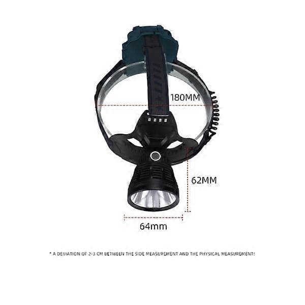 Ladattava LED-otsalamppu aikuisille, USB-ladattava