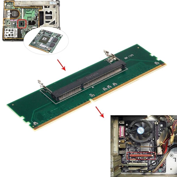 Ddr3 Laptop So-dimm Til Desktop Dimm Memory Ram Connector Adapter Ddr3 Ny Adapter af Laptop Interna