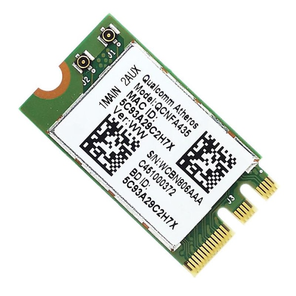 Trådløst adapterkort for Qualcomm Atheros Qca9377 Qcnfa435 802.11ac 2,4g/5g Ngff Wifi-kort Bluetoo