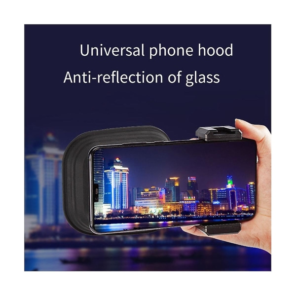 Mobiltelefonhette Antiglass vindusreflektorlinse for å eliminere reflekterende bærbart dekselvindustilgang