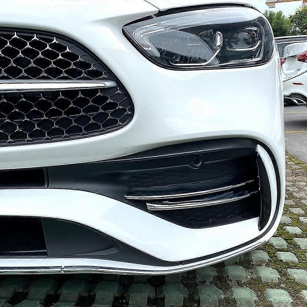 Krom Främre Stötfångare Nedre Grillram Dimljusskydd Trim