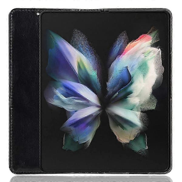 Retro Texturerat Stötsäkert Läderfodral med Pennhållare för Samsung Galaxy Z Fold4 5G