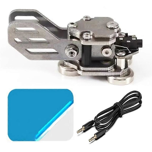 Mini CW Morse-nøgle Dobbelt Paddle Code Keyer i Aluminiumlegering til Øvelse Begynder CW Telegraf Kortbølgeradio