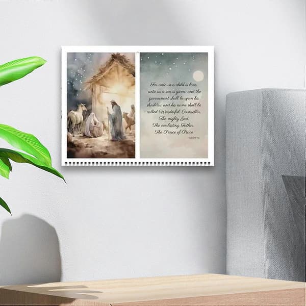 Jesus Konst Väggkalender - Jesus Affischkalender, 2024 Kristen Tro Jesus