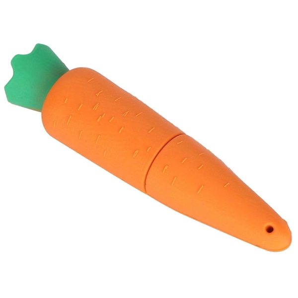 USB-minne Tecknat Snyggt Morotsform Utseende Portabel Lagring Minnessticka 128GB YEMMA
