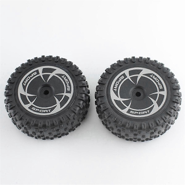 2 st Fjärrkontroll Bil Däck Delar för 144016 Framhjul Set (Smal) Slitdelar Däck
