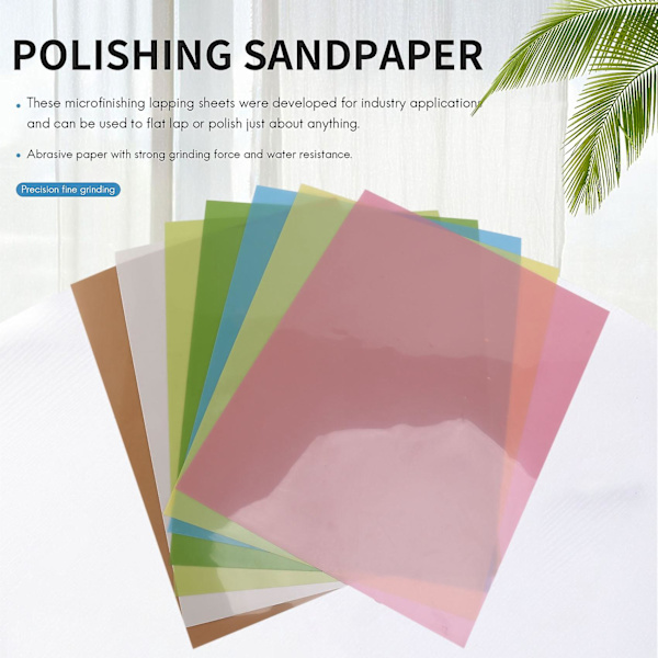7-pack Slipfilmarkeringar, Precision för Poleringssandpapper 1500/2000/4000/6000/8000/