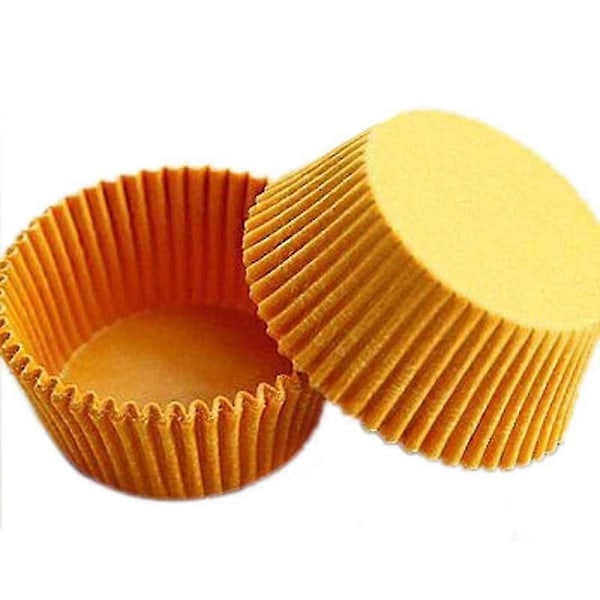 480 st Pappersformar Bakformar Muffin Kök Cupcake Formar Gul