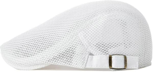 Herr Able Mesh Hatt Justerbar Pojke Basker Ivy Keps Platt Keps White