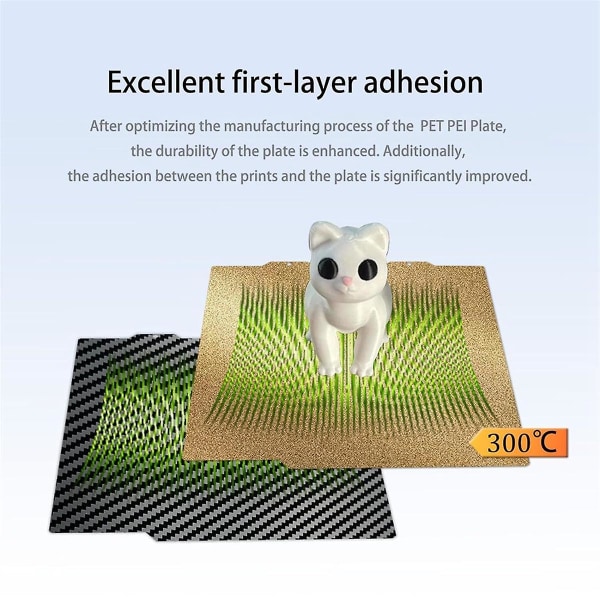 Byggplatta för Bambu A1 Mini 3D-skrivare, PET+PEI, 184x184mm fjäderstålskiva, dubbelsidig värmebädd R