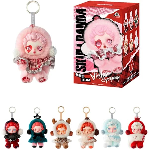 Raboo Monsters – Vinterbevægelse Plys Nøglering Serie (1 blind box, 15cm)