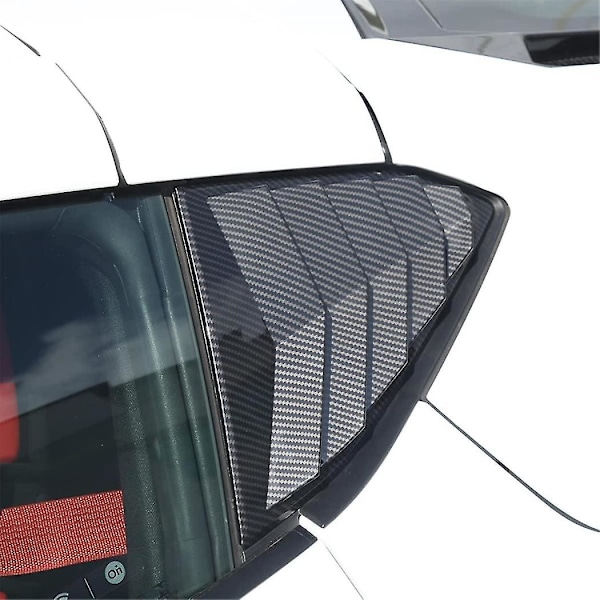 Til C8 2020-2023 Bil Bageste Sidevindue Lameller Skygger Dæk Trim Tilbehør Abs Kulfiber