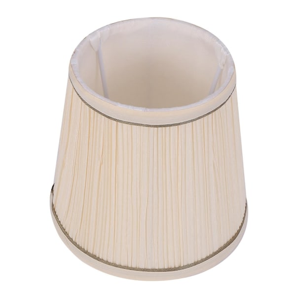 Sovrumsminimalistisk skärm Hängande lampskärm med tyghantverk (beige)