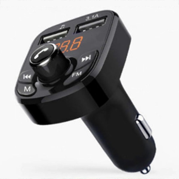 Dobbelt USB-port Bil MP3 Afspiller Bluetooth-kompatibel Auto Telefonoplader til Smartphones til iPhone