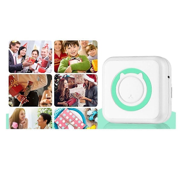 Mini Termisk Printer Bærbar Trådløs Bluetooth Blækfri Printer til Fotos Kvitteringer Noter Memo Lab