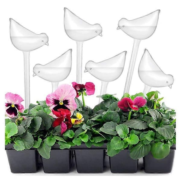 10 stk Auto Dryppvanning Automatisk Dryppfuglformet Blomsterpottevanner for Planter Blomstervanner