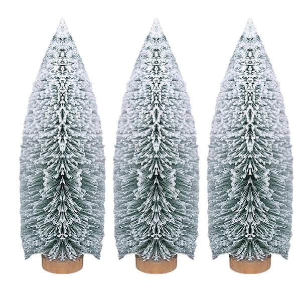Snöflinga Julgran Mini Julgranspynt Skrivbordsdekorationer Små Julartiklar 25