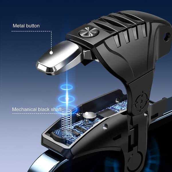 1 Par Spelkontroll Handhållen Plug and Play Kompakt Mobilspel Joystick Trigger Spelkontroll för Spel
