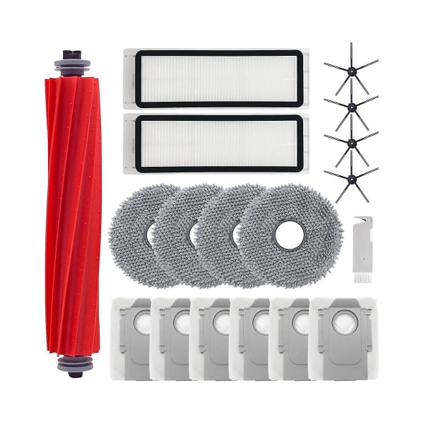 Hovedsidebørste, HEPA-filter, moppkluter, støvpose, reservedeler for Roborock Q Revo/P10 A7400RR støvsuger