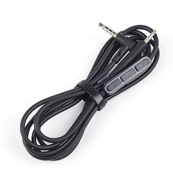 Udskiftningskabel med mikrofon til Bose Quietcomfort 25 qc25 hovedtelefoner sort