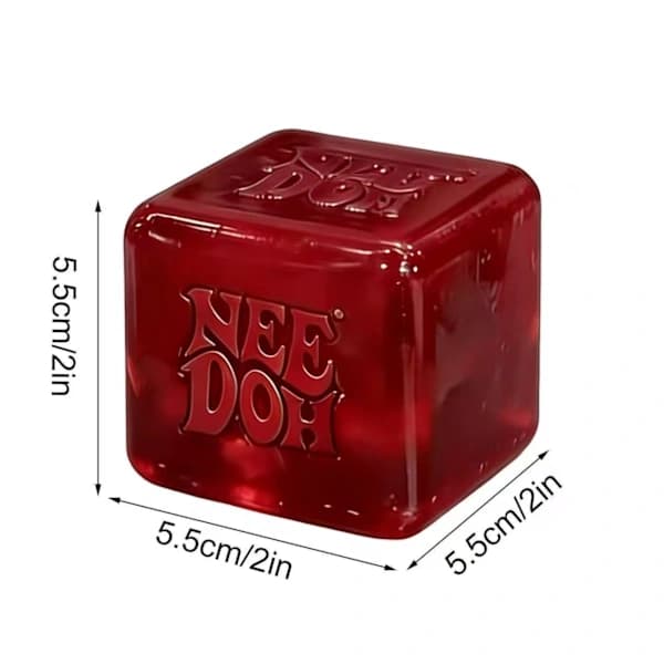 NeeDoh Dr Pepper Nice Cube Suptid Squish Stressaflastningslegetøj, Blødt Klemme Fidgetlegetøj til Børn og Voksne