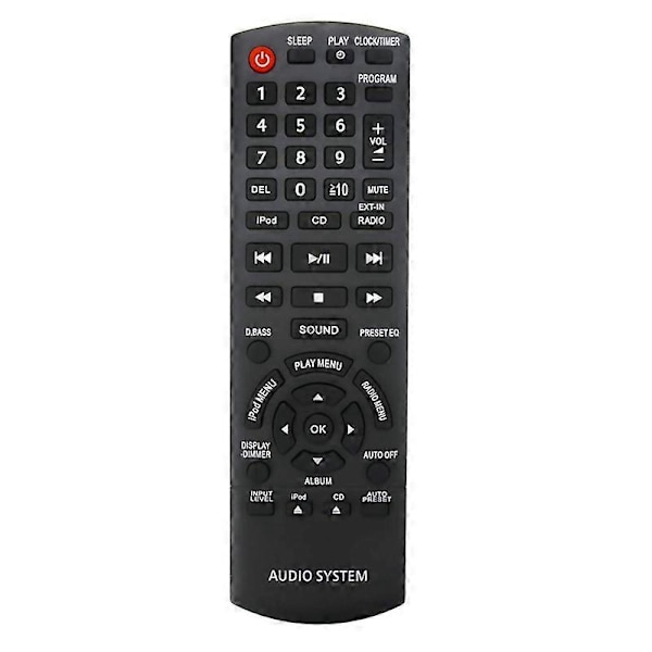 N2QAYB000641 Fjernkontroll Erstattet for Panasonic Kompakt Stereoanlegg SC-HC35 SCHC35 SC-HC35DB SC