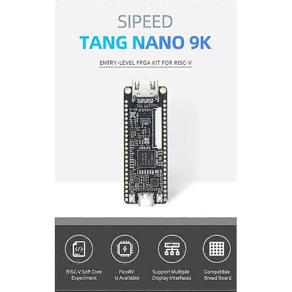Tang Nano 9K FPGA Utviklingskort GOWIN GW1NR-9 RISC-V -Kompatibel
