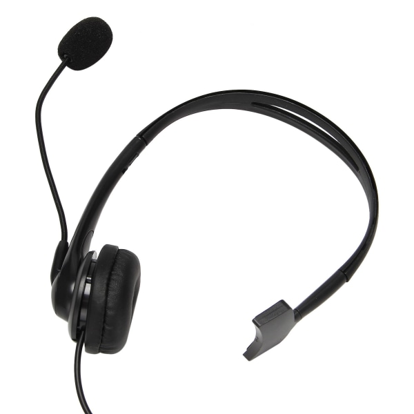 USB Call Center Headset med brusreducerande mikrofon Monaural hörlurar för PC Hemmakontor Telefon Servi