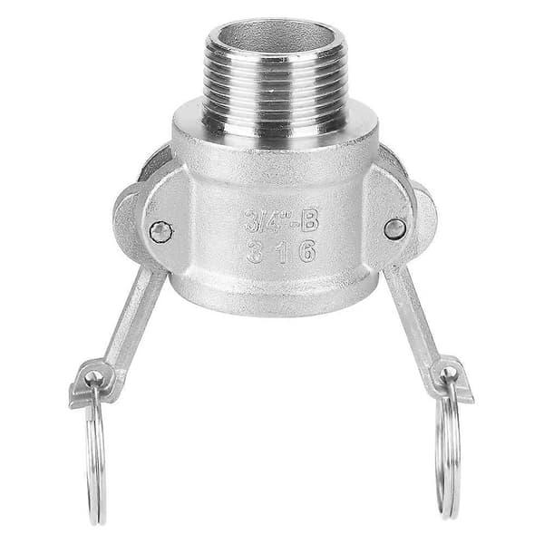 Rustfritt stål DN20 3/4\" B Søppelpumpeadapter Hunn Camlock-kobling med Hannrørgjenger