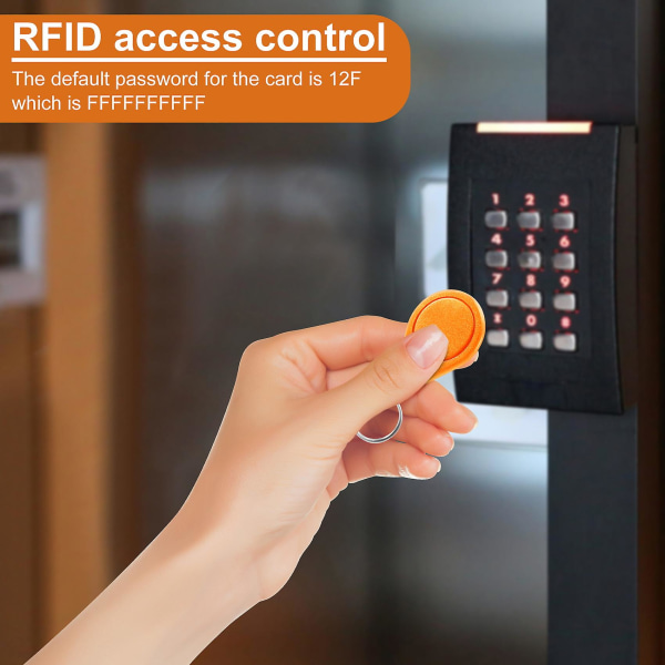 50 kpl UID 13.56MHz Lohko 0 sektori kirjoitettava IC-kortti Klooni Vaihdettavat Smart Keyfobs Näppäintunnisteet 1K S50 RFID Access Control
