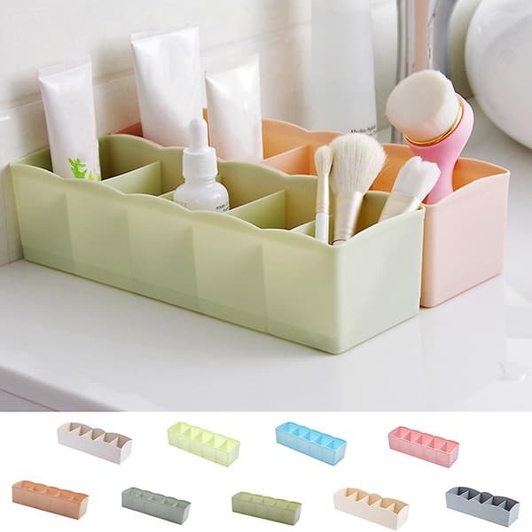 Plastik Organizer til Slips, Strømper, Skuffe, Kosmetik, Multifunktionel Opdeler Opbevaringsbokse
