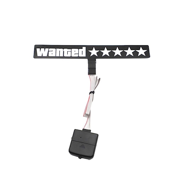 Tuulilasin sähköiset 5Stars Wanted auton LED-jääsinisä valoilla varustetut ikkunatarrat JDM Glow Panel Dec -koristeluun