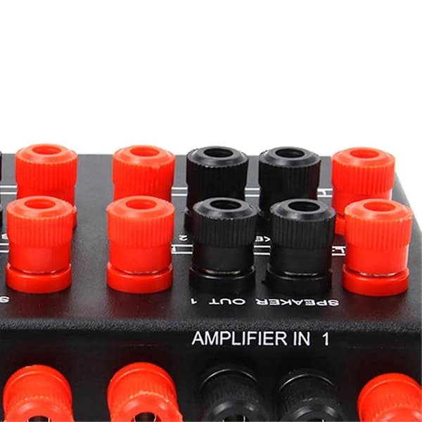 Mini 2-ind-4-ud Stereo Audio Vælger Forstærker Switch Box Højttaler Splitter Sp-24b Højttaler Vælger Box
