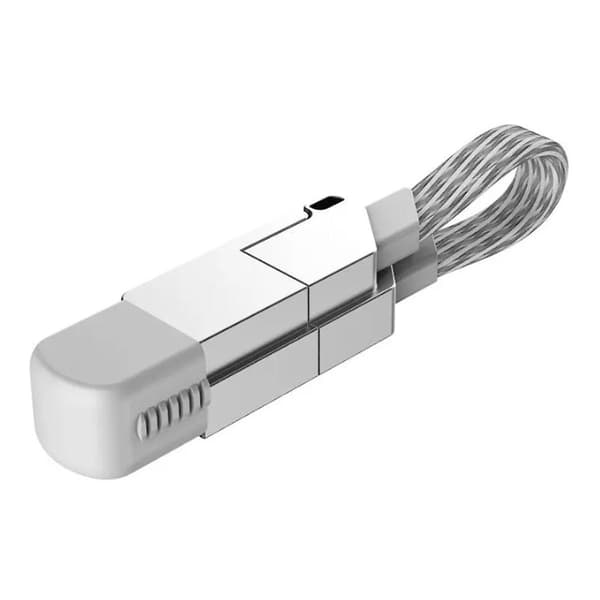 6-i-1 Multifunktionel Hurtigopladningskabel Nøglering Pd Til 27w Android Type-c 100w Opladningsdatakabel