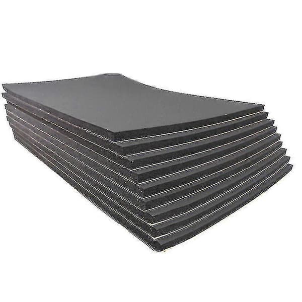 9 stk 6mm selvklebende bil lyddemping demper skumplate isolasjon 30x50cm