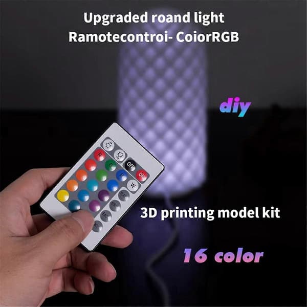 3D Print Model LED Lys LED Spotlight Multifarvet Justerbart LED Lys Kit DIY LED Spotlight Uden Lampeskærm